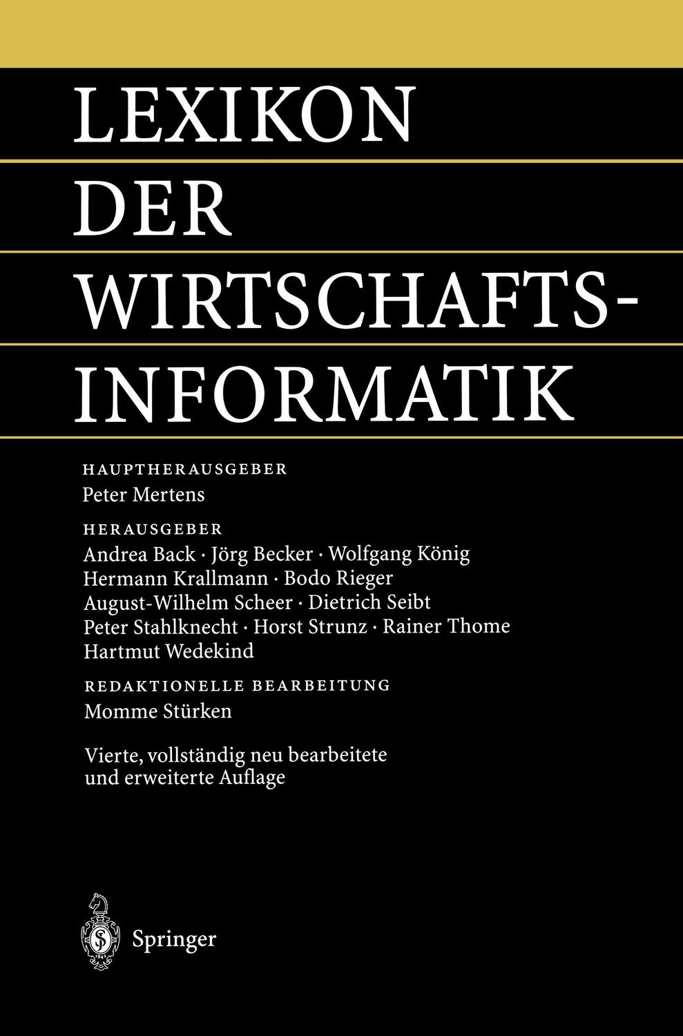 Cover: 9783540423393 | Lexikon der Wirtschaftsinformatik | Bodo Rieger (u. a.) | Taschenbuch