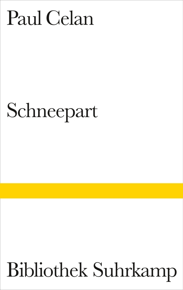 Cover: 9783518222508 | Schneepart | Gedichte | Paul Celan | Buch | Suhrkamp