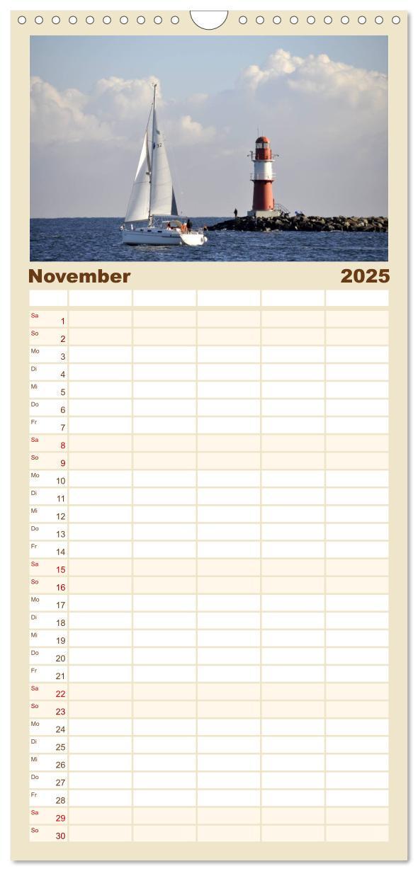 Bild: 9783457124918 | Familienplaner 2025 - Die Ostsee mit 5 Spalten (Wandkalender, 21 x...