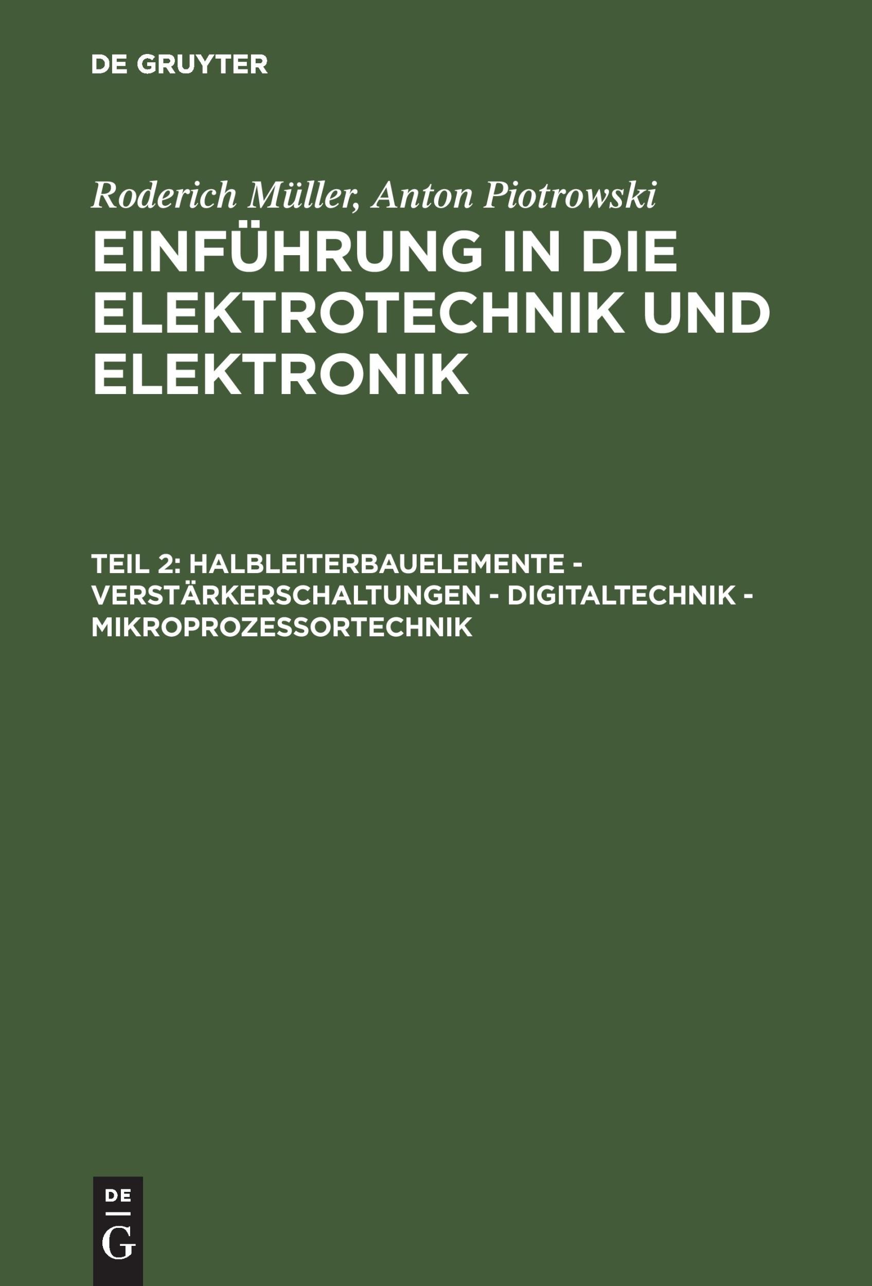 Cover: 9783486236675 | Einführung in die Elektrotechnik und Elektronik II | Müller (u. a.)