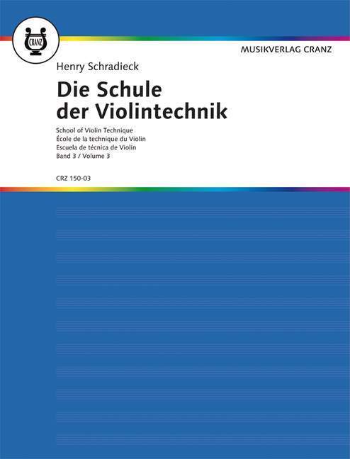 Cover: 9783920201054 | Scuola Della Tecnica Vol. 3 | Band 3. Violine. | Henry Schradieck