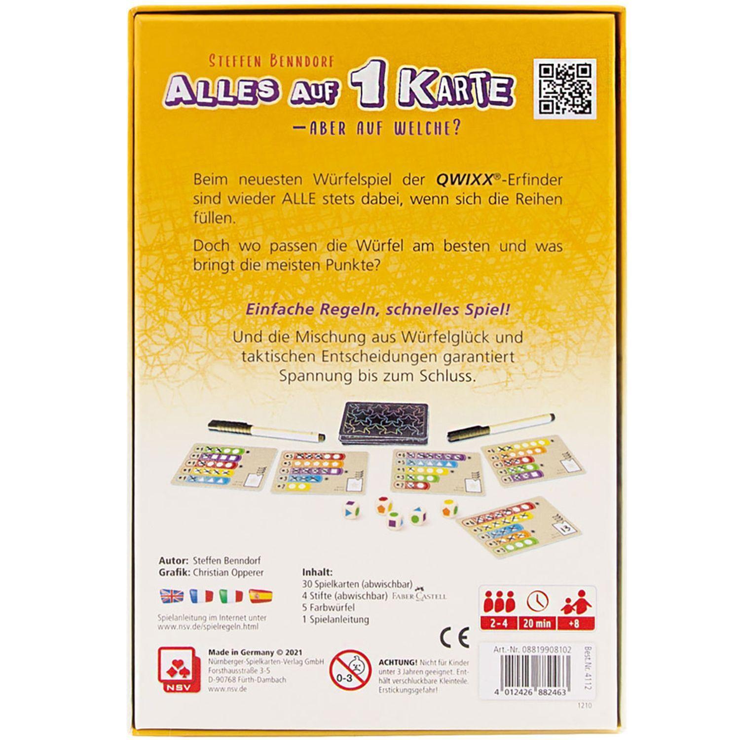 Bild: 4012426882463 | ALLES AUF 1 KARTE | Steffen Benndorf | Spiel | Brettspiel | 4112