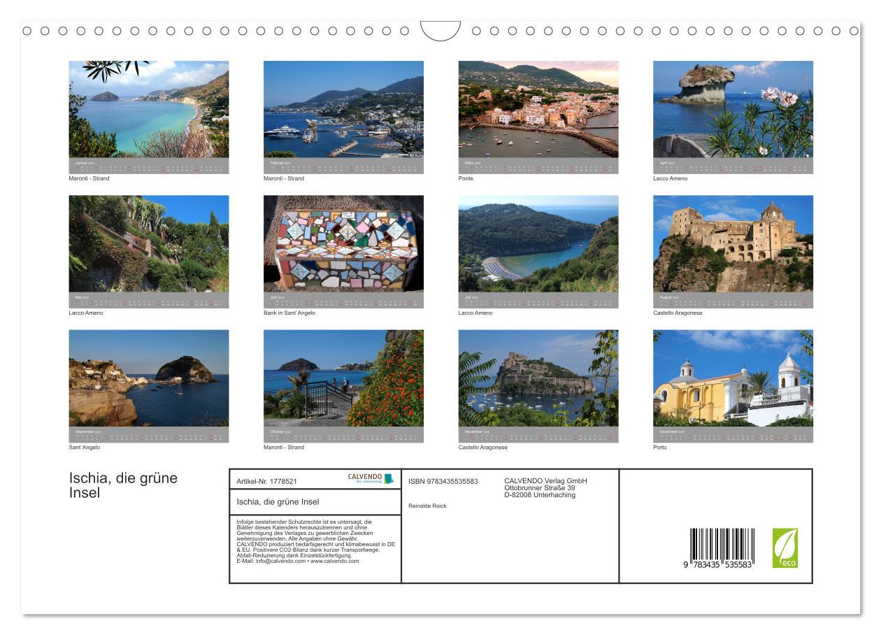 Bild: 9783435535583 | Ischia, die grüne Insel (Wandkalender 2025 DIN A3 quer), CALVENDO...