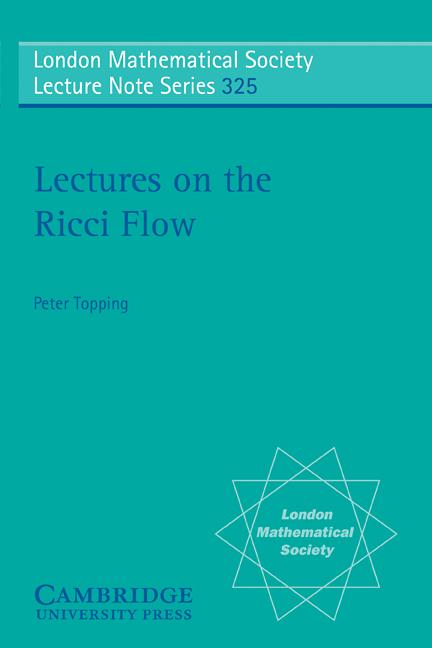 Cover: 9780521689472 | Lectures on the Ricci Flow | Peter Topping | Taschenbuch | Englisch