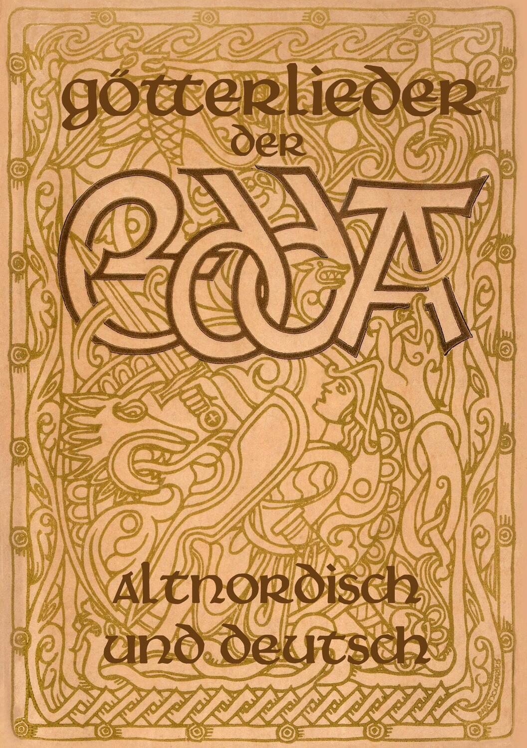 Cover: 9783744810081 | Götterlieder der Edda - Altnordisch und deutsch | Taschenbuch | 316 S.