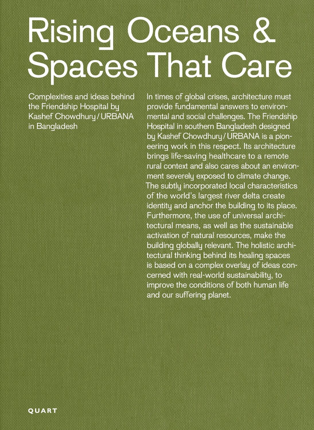 Cover: 9783037612910 | Rising Oceans &amp; Spaces That Care | Niklaus Graber (u. a.) | Buch