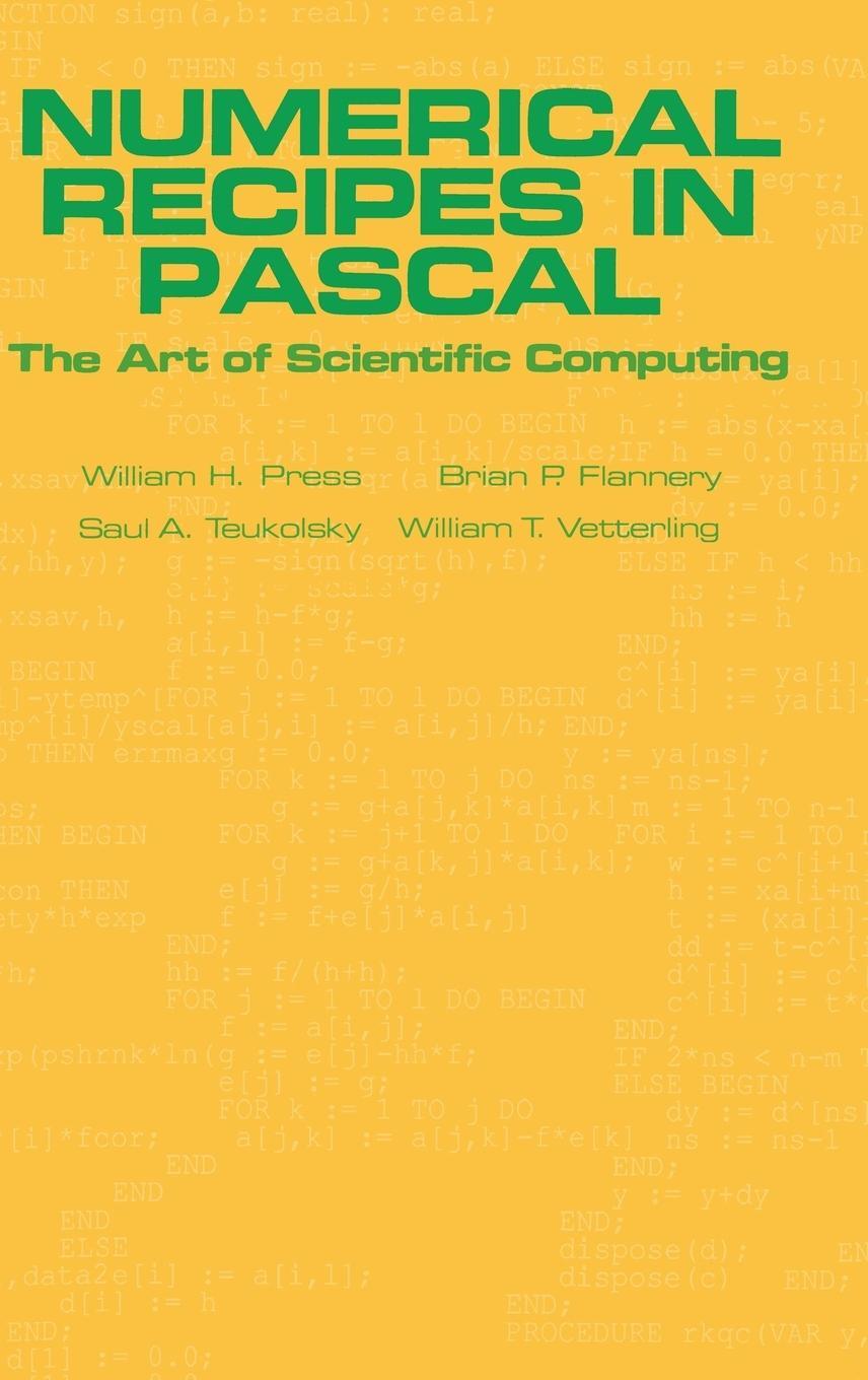 Cover: 9780521375160 | Numerical Recipes in Pascal (First Edition) | Saul A. Teukolsky | Buch
