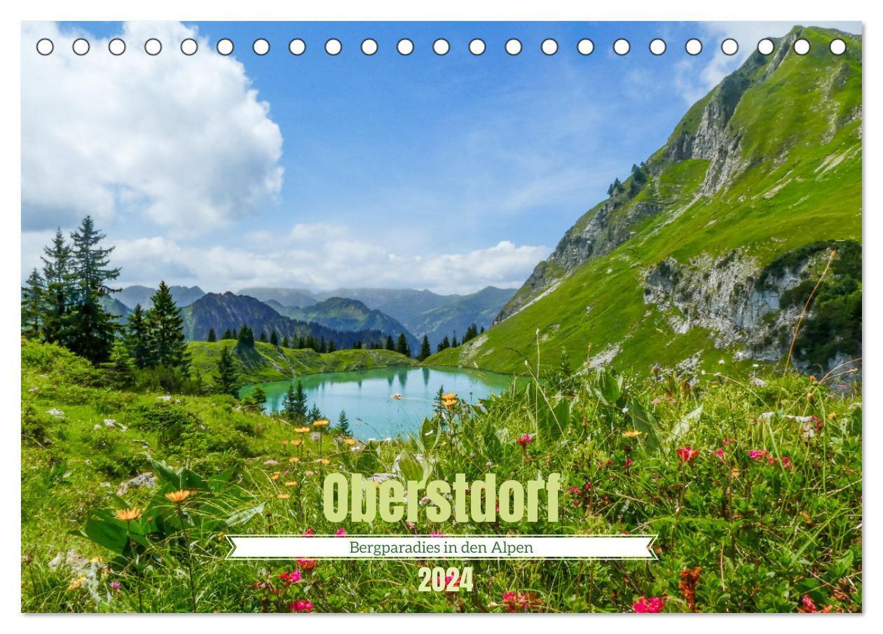 Cover: 9783383649585 | Oberstdorf - Bergparadies in den Alpen (Tischkalender 2024 DIN A5...