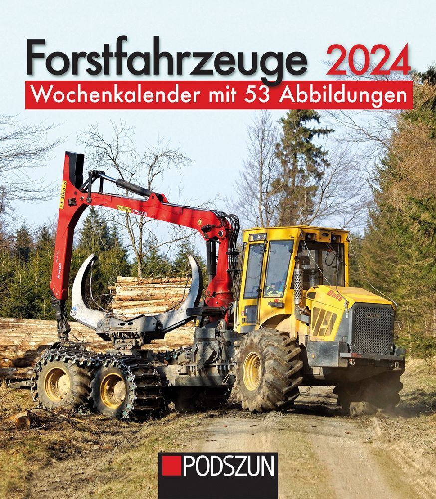 Cover: 9783751610827 | Forstfahrzeuge 2024 | Wochenkalender | Kalender | Spiralheftung | 2024