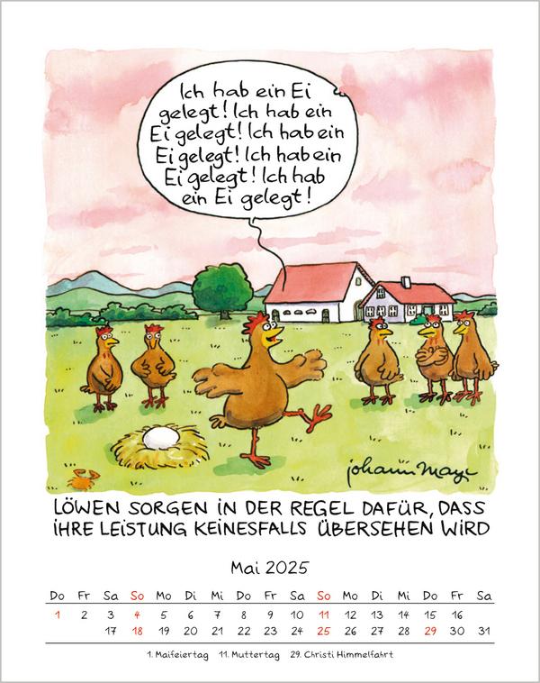 Bild: 9783731876663 | Löwe 2025 | Verlag Korsch | Kalender | Spiralbindung | 13 S. | Deutsch