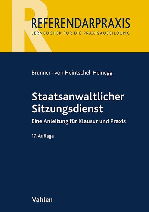 Cover: 9783800673773 | Staatsanwaltlicher Sitzungsdienst | Raimund Brunner (u. a.) | Buch