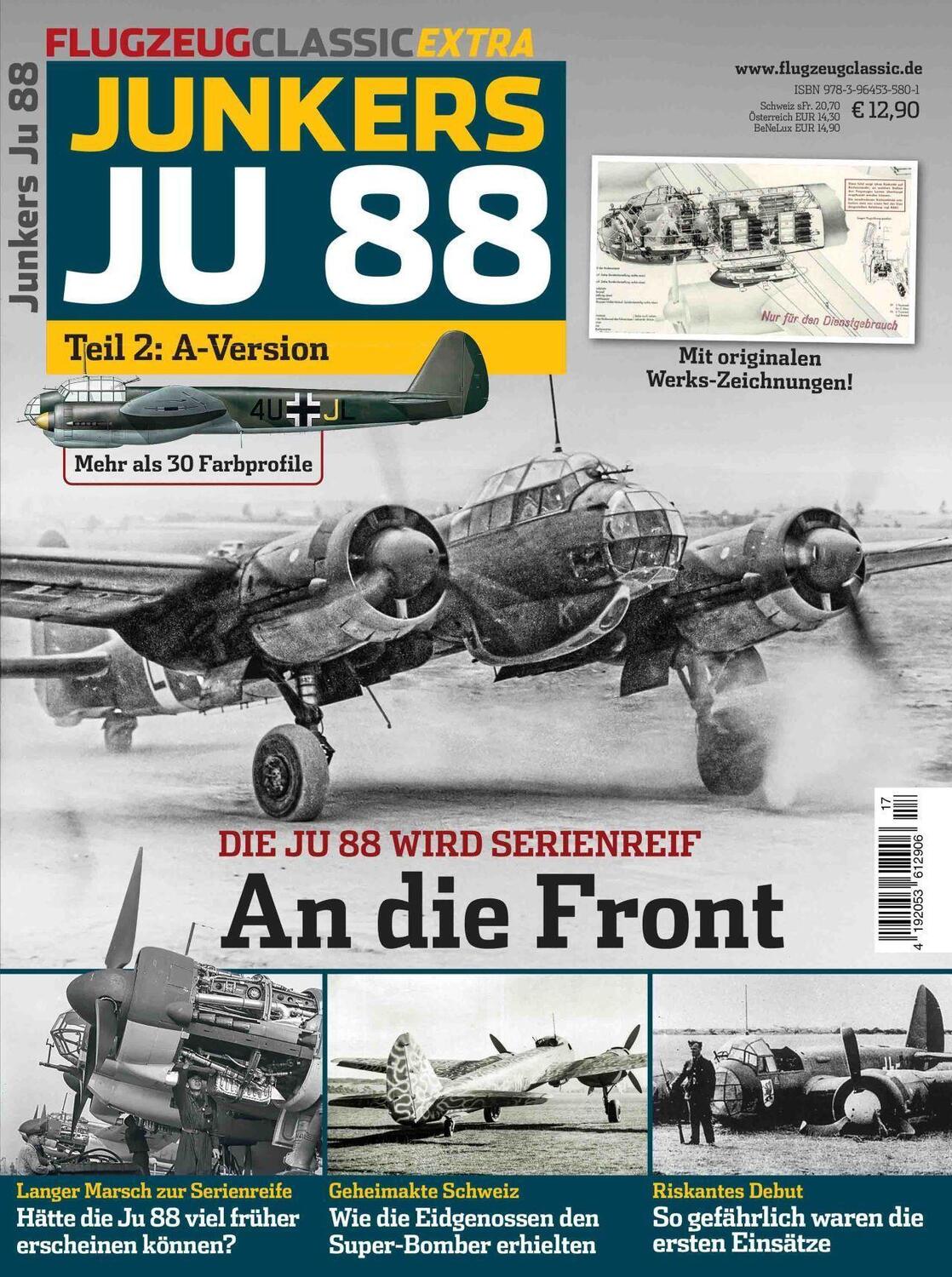 Cover: 9783964535801 | Flugzeug Classis Extra 17/2022. Ju 88 Teil 2: A-Version | Broschüre