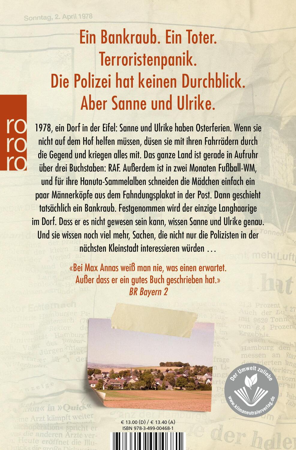Rückseite: 9783499004681 | Der Hochsitz | Max Annas | Taschenbuch | Deutsch | 2022