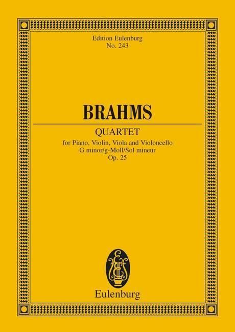 Cover: 9783795769321 | QUARTETT 1 G-MOLL OP 25 | Johannes Brahms | Buch | 92 S. | Deutsch