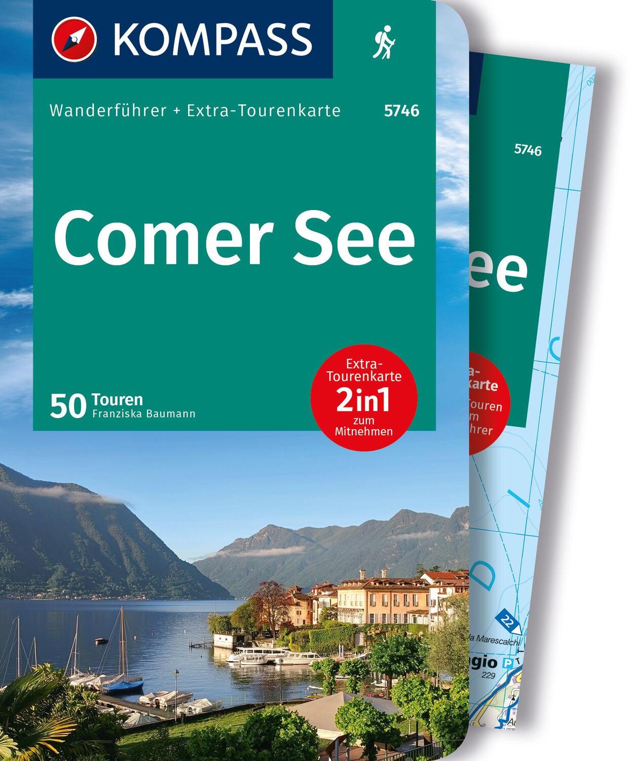 Cover: 9783991217732 | KOMPASS Wanderführer Comer See, 50 Touren | Franziska Baumann | Buch
