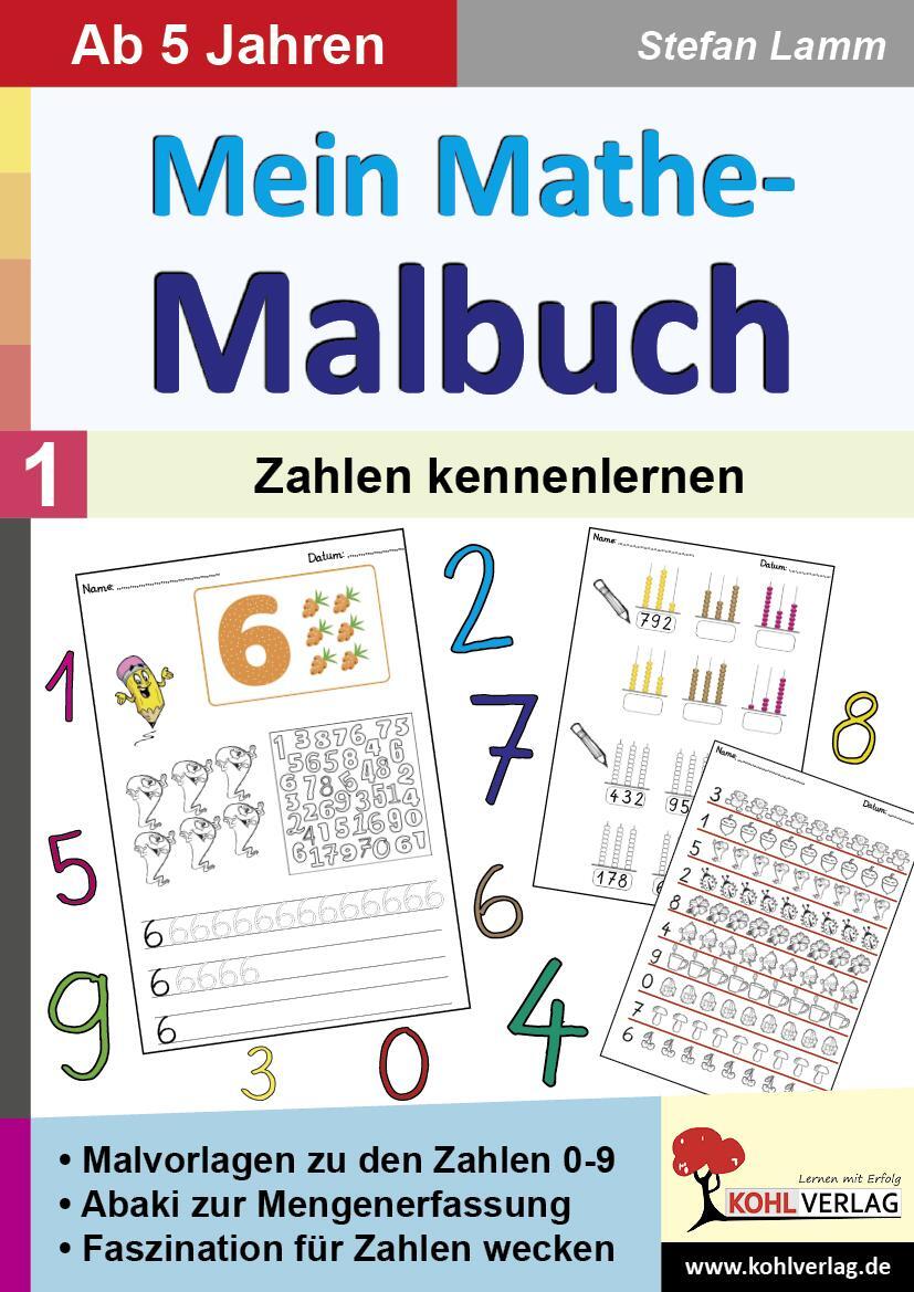 Cover: 9783985580606 | Mein Mathe-Malbuch / Band 1: Zahlen kennenlernen | Stefan Lamm | Buch