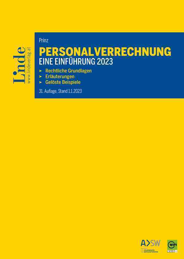 Cover: 9783707346343 | Personalverrechnung: eine Einführung 2023 | Irina Prinz | Taschenbuch