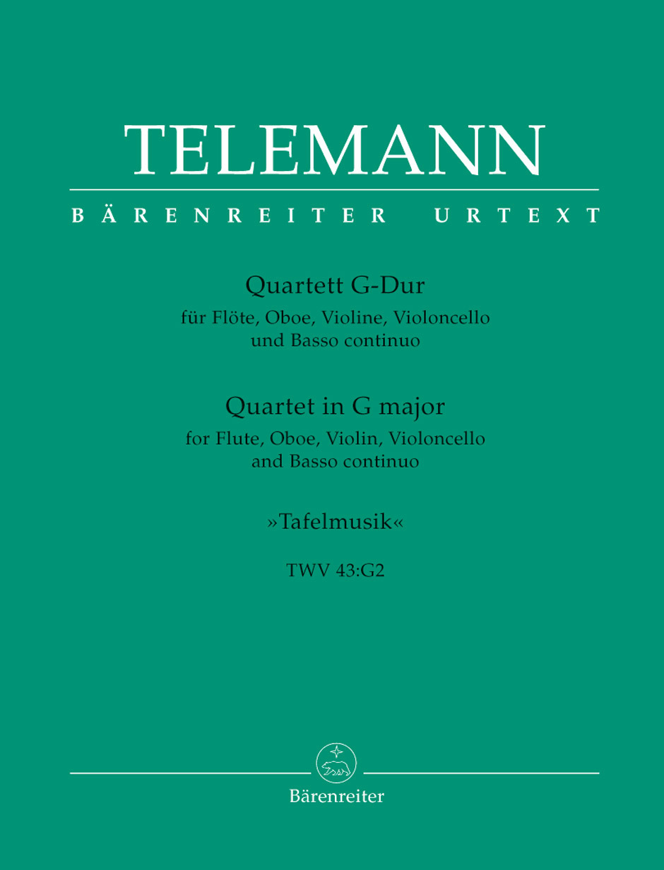 Cover: 9790006436538 | Quartet In G major TWV 43 | Georg Philipp Telemann | EAN 9790006436538