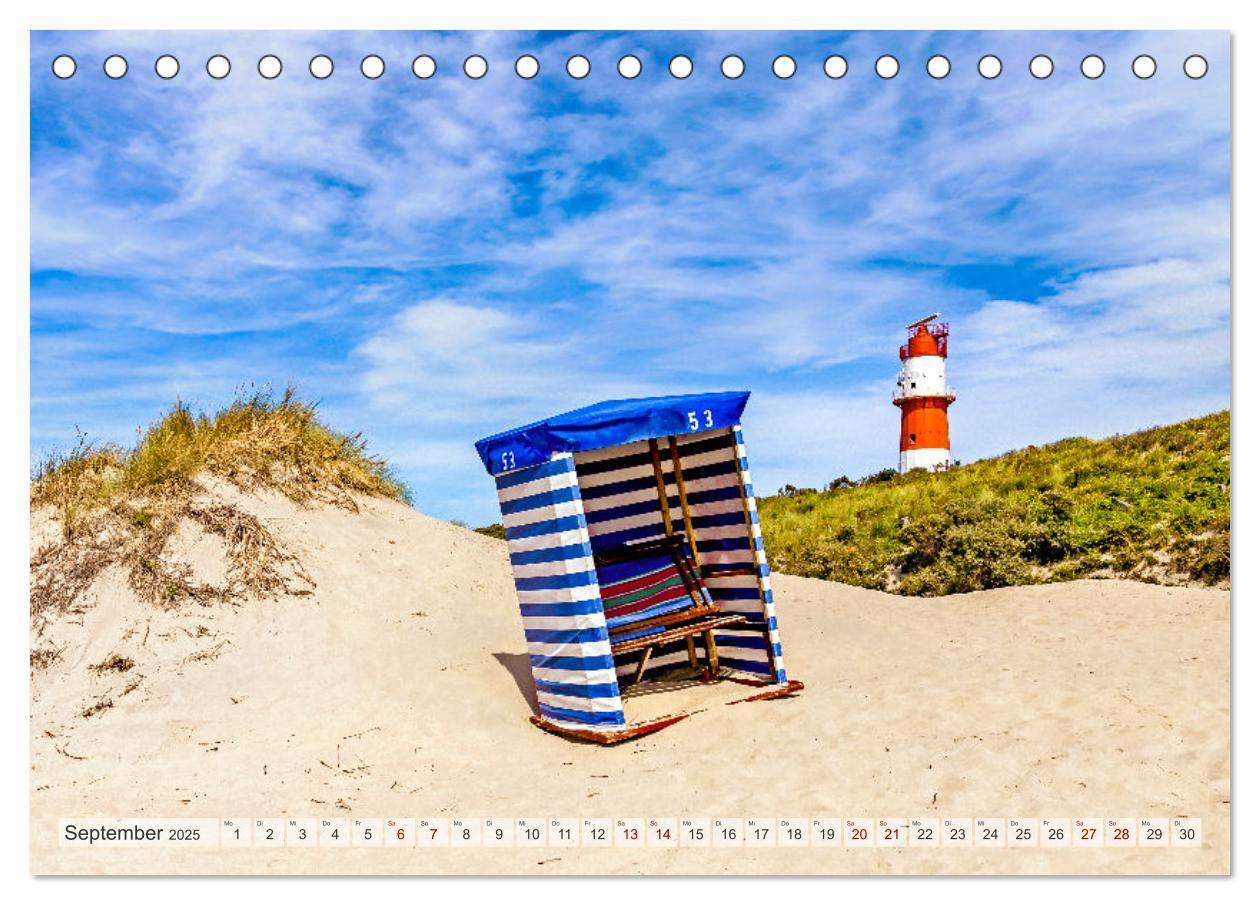 Bild: 9783435080137 | BORKUM-LIEBE (Tischkalender 2025 DIN A5 quer), CALVENDO Monatskalender