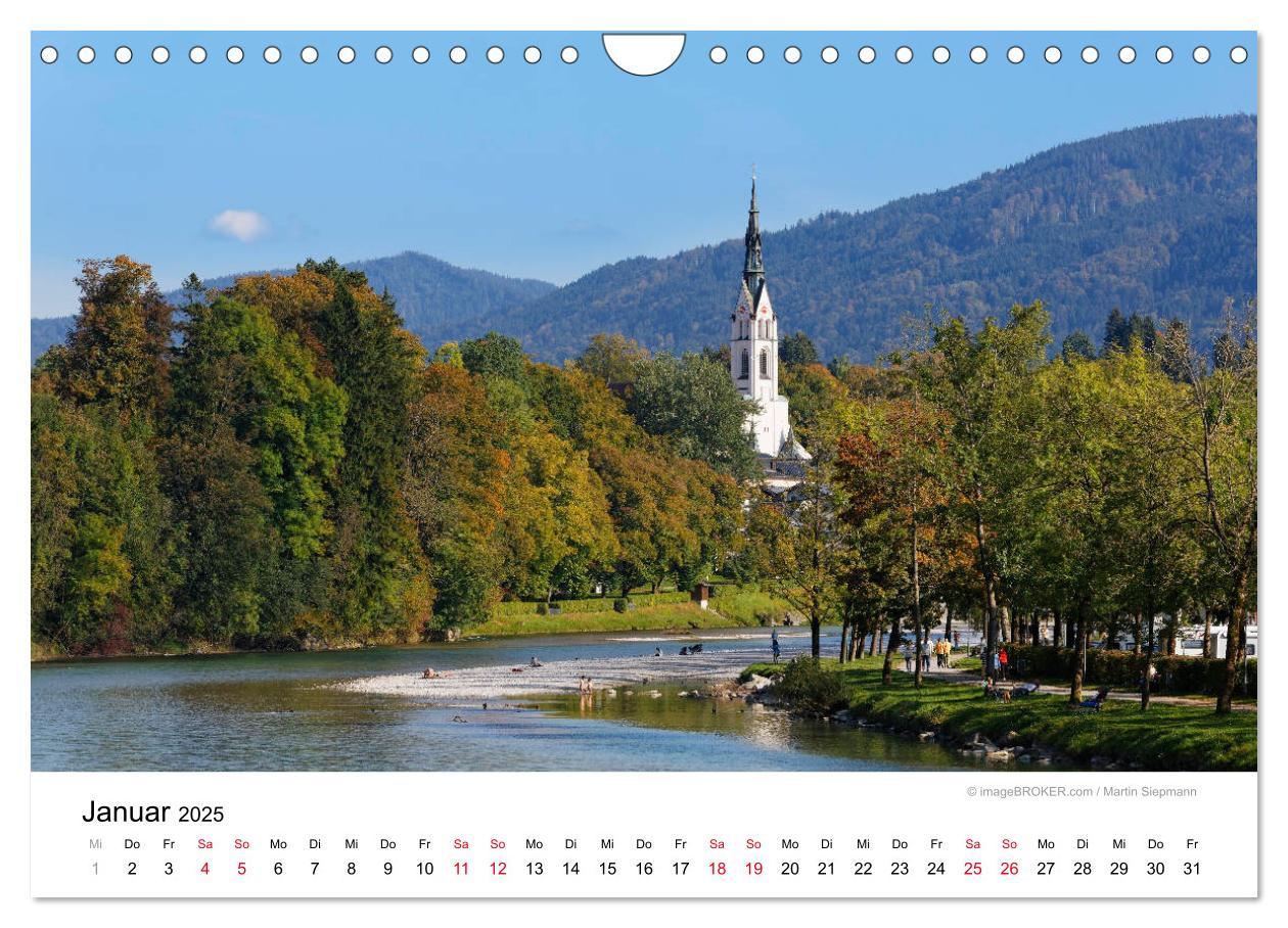 Bild: 9783435198436 | Bad Tölz - Perle an der Isar (Wandkalender 2025 DIN A4 quer),...