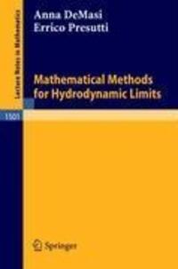 Cover: 9783540550044 | Mathematical Methods for Hydrodynamic Limits | Errico Presutti (u. a.)