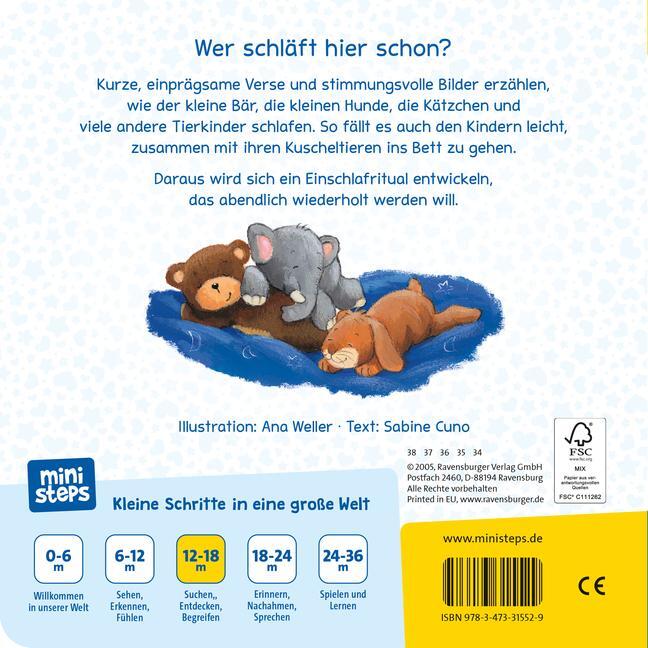 Bild: 9783473315529 | ministeps: Wenn kleine Tiere müde sind | Sabine Cuno | Buch | 22 S.
