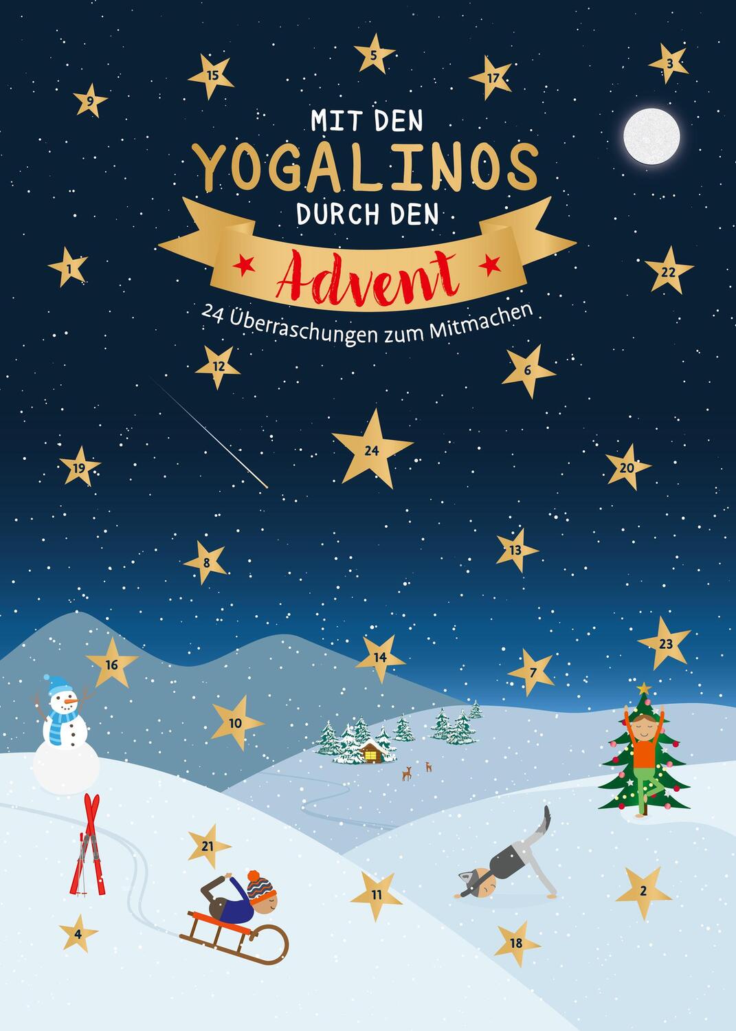 Cover: 9783742319227 | Mit den Yogalinos durch den Advent | 24 Überraschungen zum Mitmachen