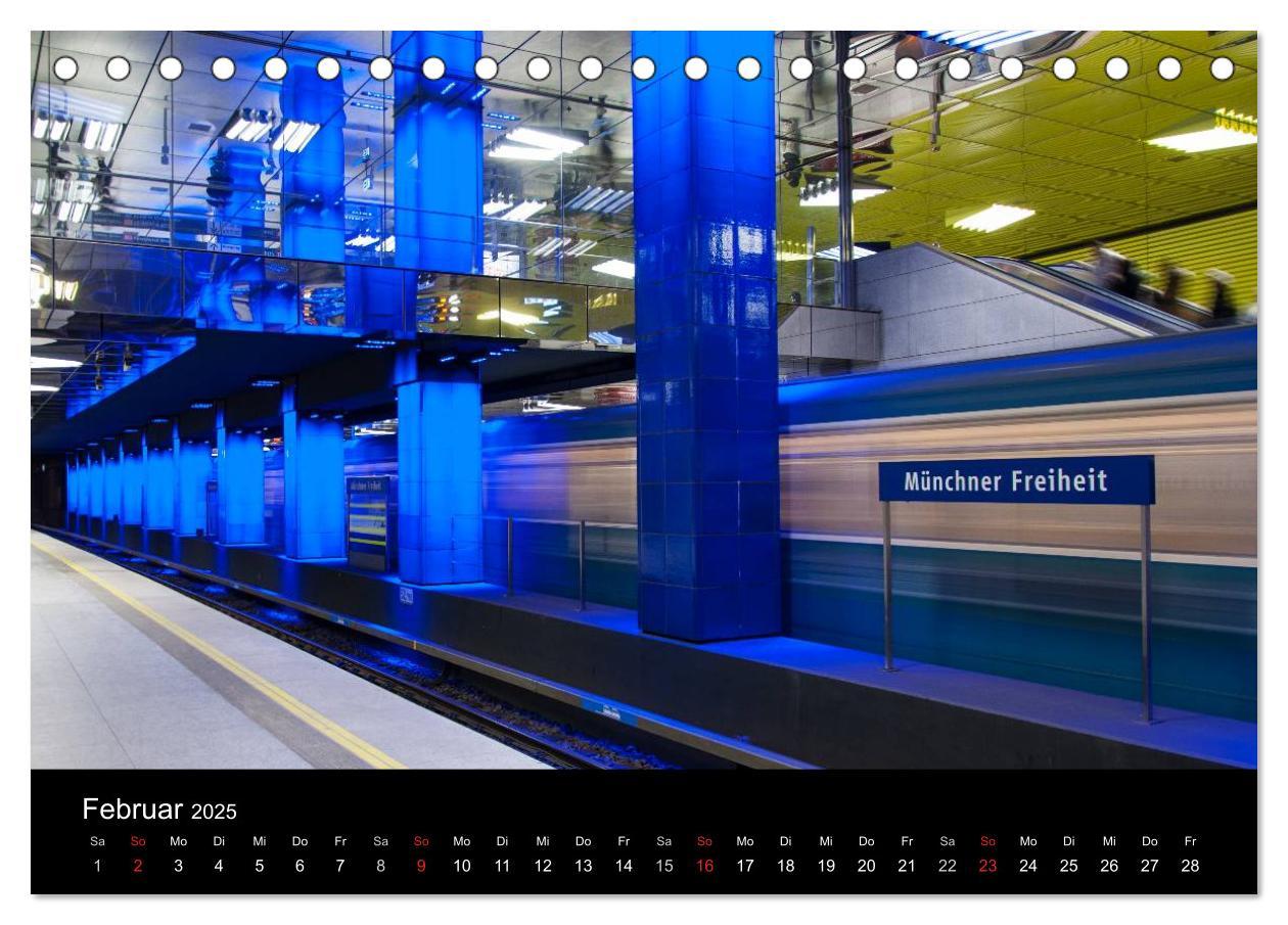 Bild: 9783435668625 | U-Bahn in München (Tischkalender 2025 DIN A5 quer), CALVENDO...