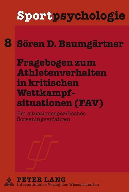 Cover: 9783631630587 | Fragebogen zum Athletenverhalten in kritischen Wettkampfsituationen...