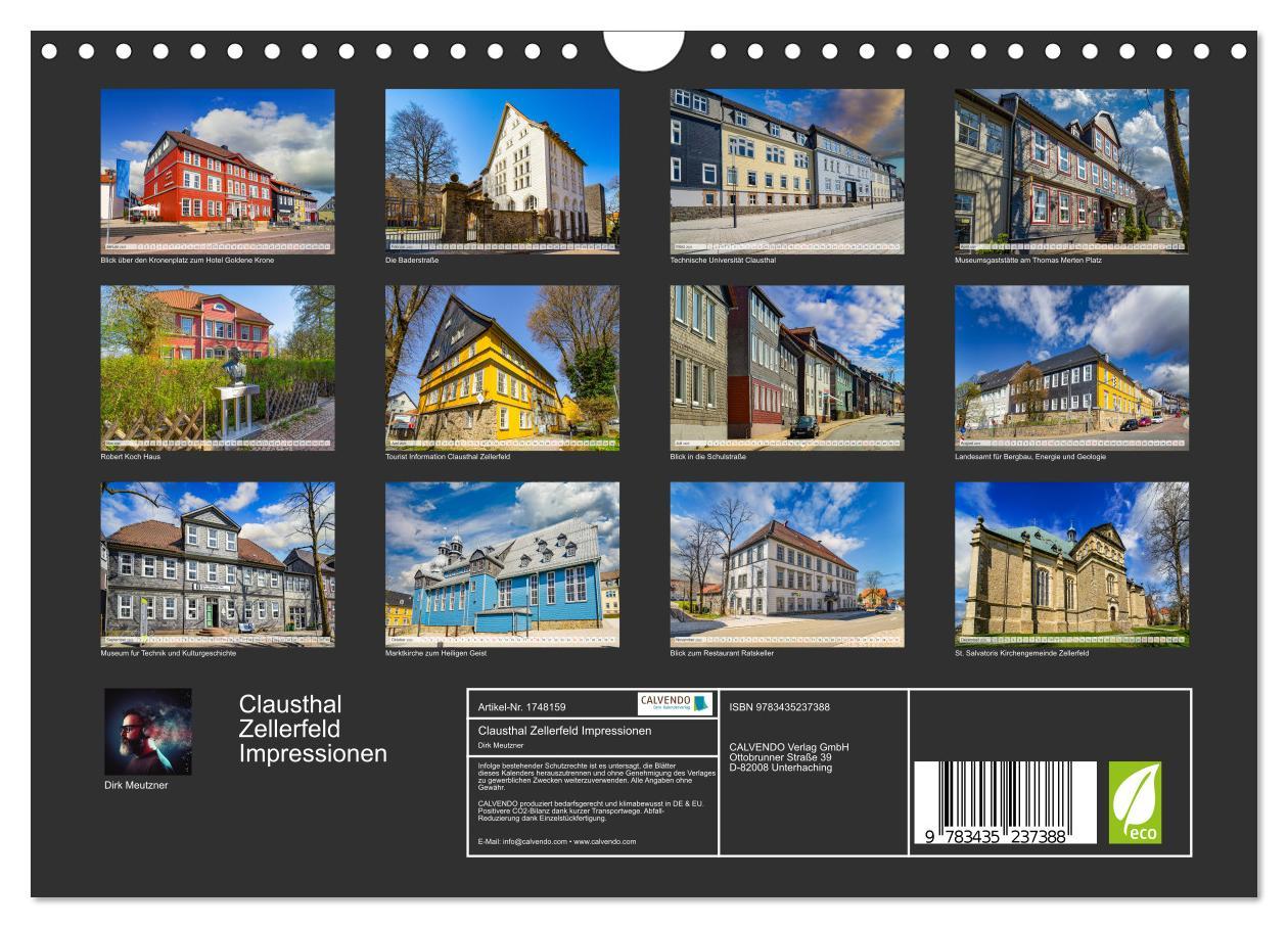 Bild: 9783435237388 | Clausthal Zellerfeld Impressionen (Wandkalender 2025 DIN A4 quer),...