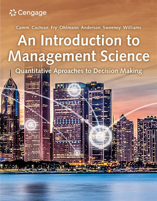 Cover: 9780357715468 | An Introduction to Management Science: Quantitative Approaches to...