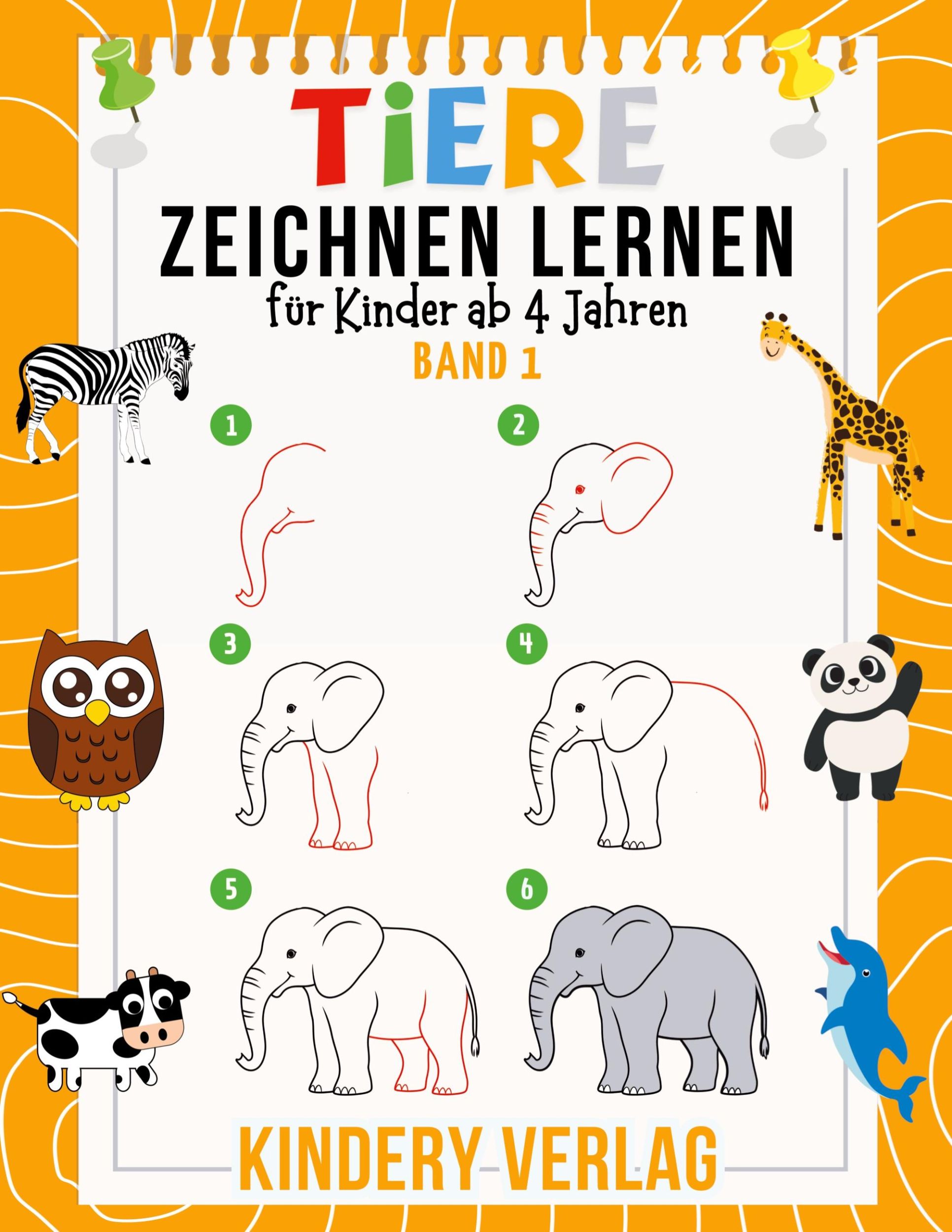 Cover: 9783759797124 | Tiere Zeichnen Lernen für Kinder ab 4 Jahren | Kindery Verlag | Buch