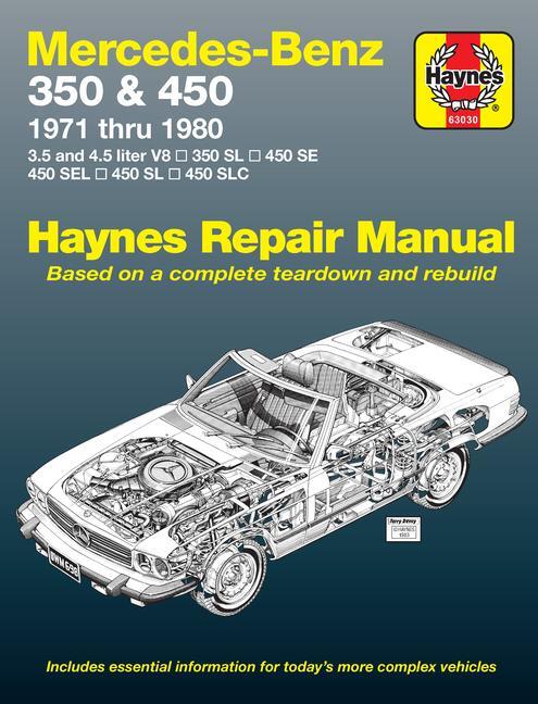 Cover: 9780856966989 | Mercedes-Benz 350 &amp; 450 1971-80 | J H Haynes | Taschenbuch | Englisch