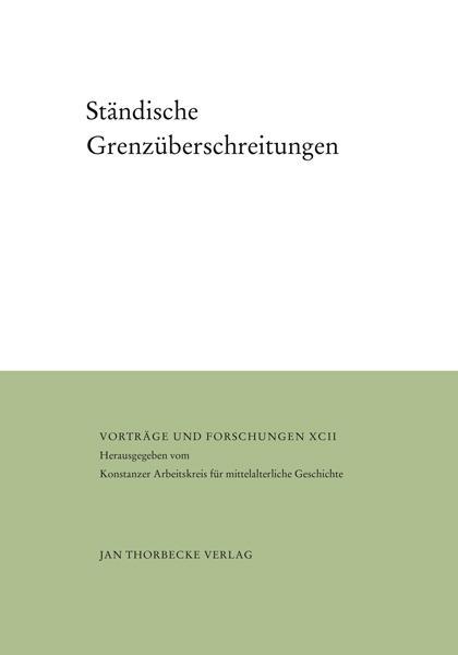 Cover: 9783799568920 | Ständische Grenzüberschreitungen | Christian Hesse | Buch | 322 S.