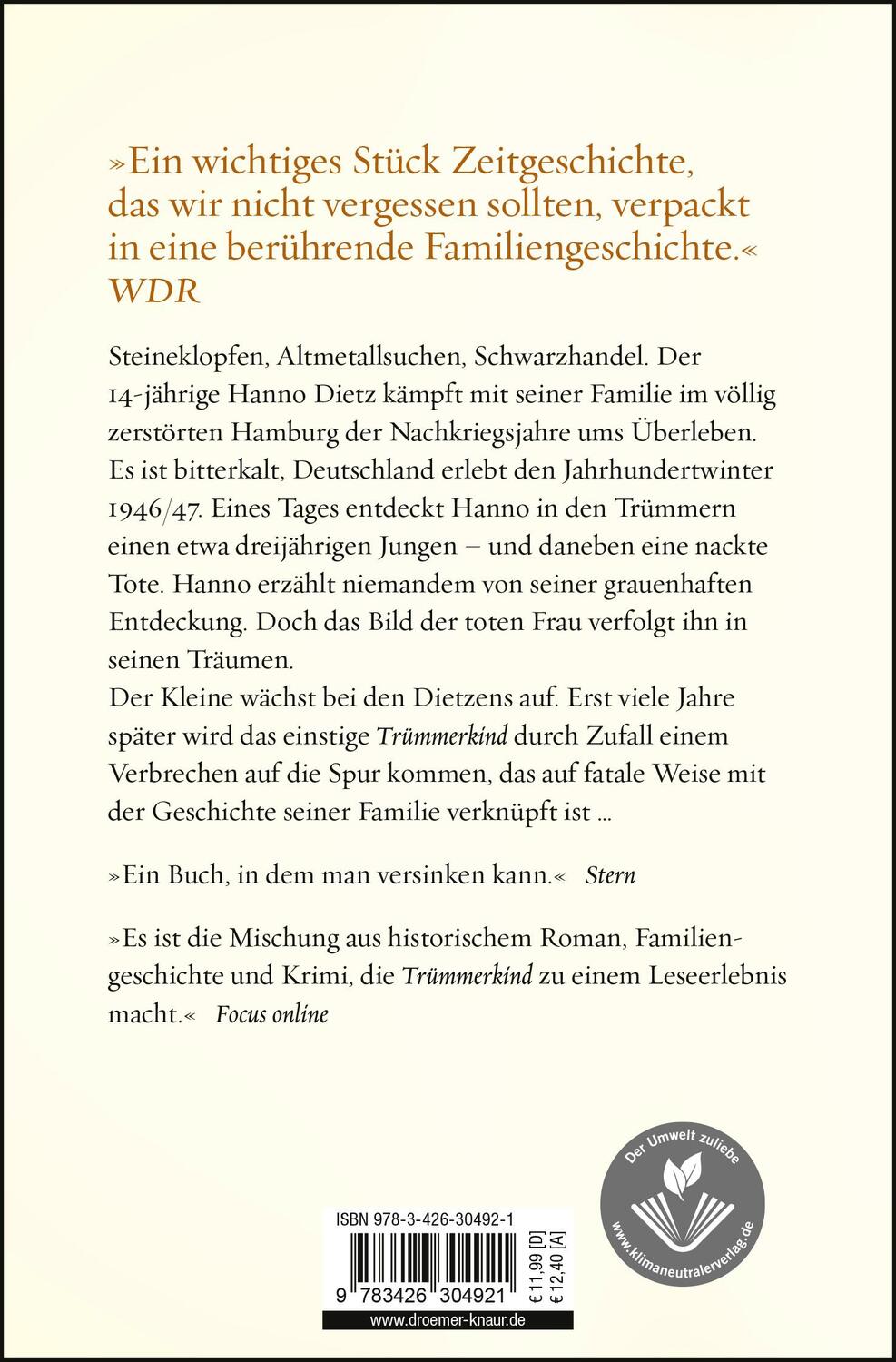 Rückseite: 9783426304921 | Trümmerkind | Mechtild Borrmann | Taschenbuch | 304 S. | Deutsch