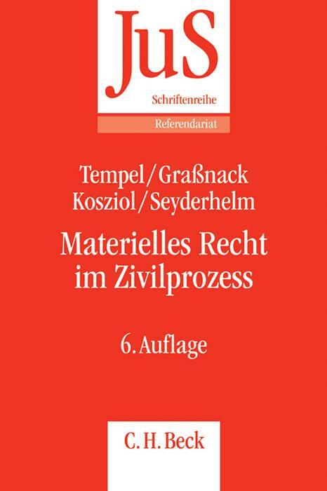 Cover: 9783406654107 | Materielles Recht im Zivilprozess | Otto Tempel (u. a.) | Taschenbuch
