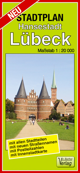 Cover: 9783895912337 | Doktor Barthel Stadtplan Hansestadt Lübeck | (Land-)Karte | 2 S.