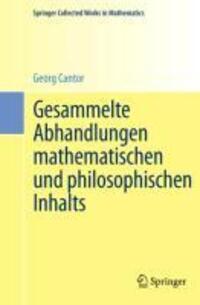 Cover: 9783642304163 | Gesammelte Abhandlungen mathematischen und philosophischen Inhalts
