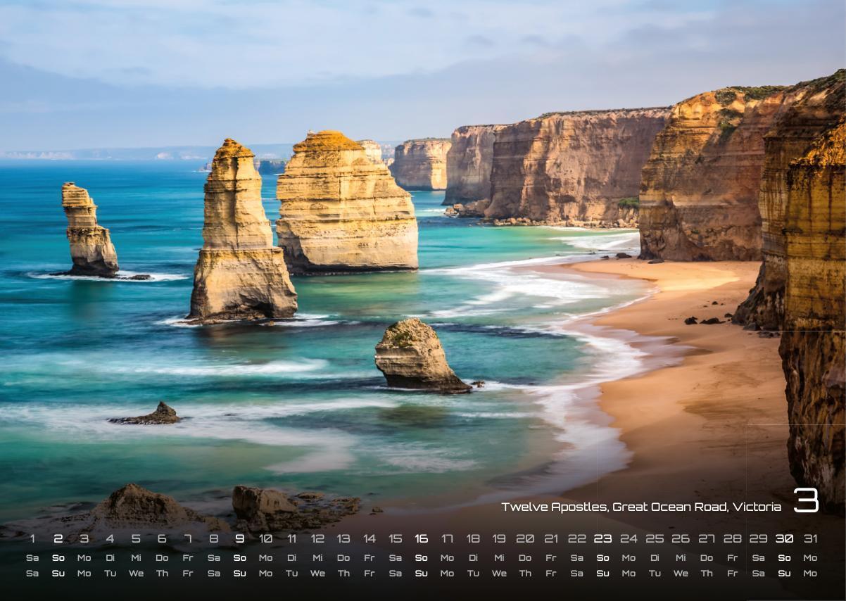 Bild: 9783986733803 | Australien - das Land der Kängurus - 2025 - Kalender DIN A3 | de