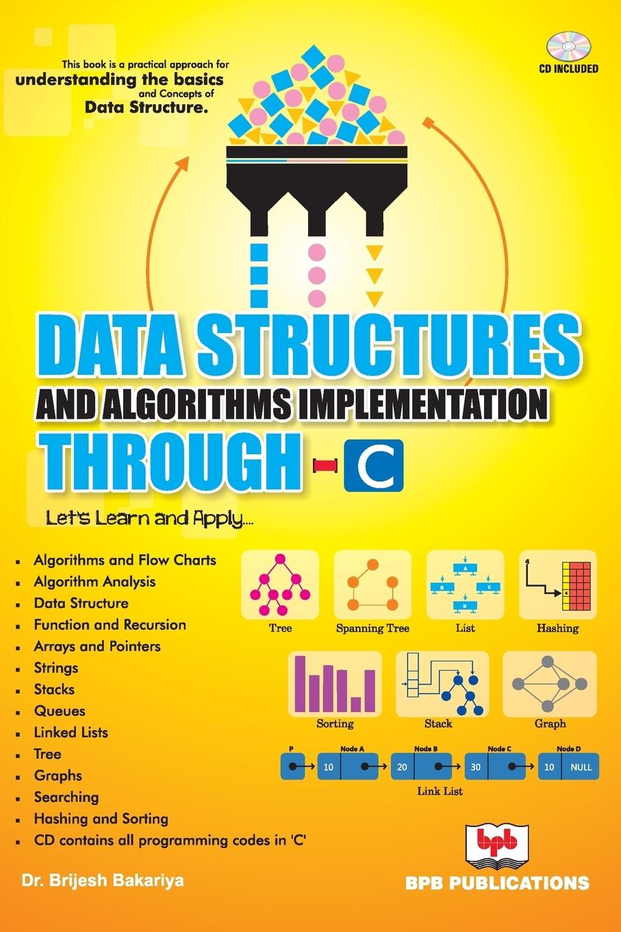 Cover: 9789386551948 | DATA STRUCTURE AND ALGORITHM THROUGH C | Brijesh Bakariya (u. a.)