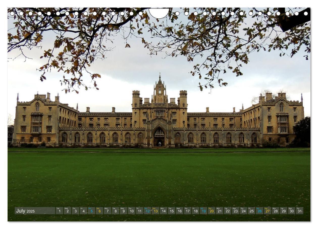 Bild: 9781325951208 | The historic Cambridge (Wall Calendar 2025 DIN A4 landscape),...