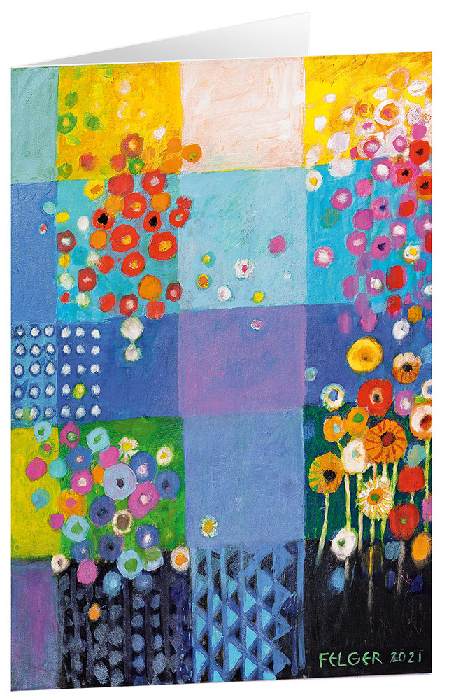 Cover: 4250454725684 | Wilde Blüten - Kunst-Faltkarten ohne Text (5 Stück) | Andreas Felger