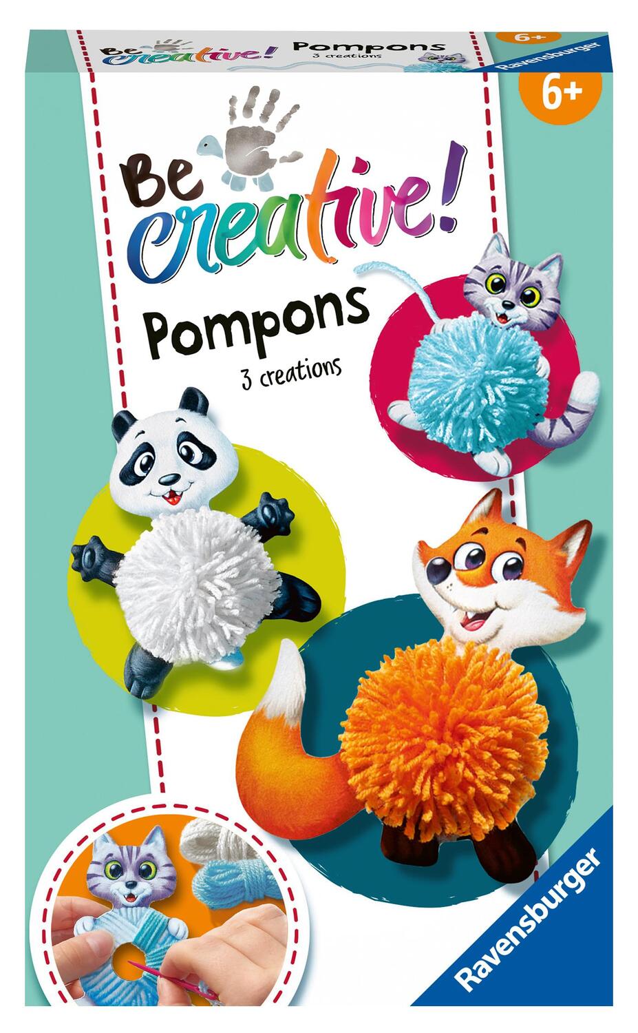 Cover: 4005556184293 | Ravensburger 18429 Be Creative Pompon-Tiere, DIY für Kinder ab 6...