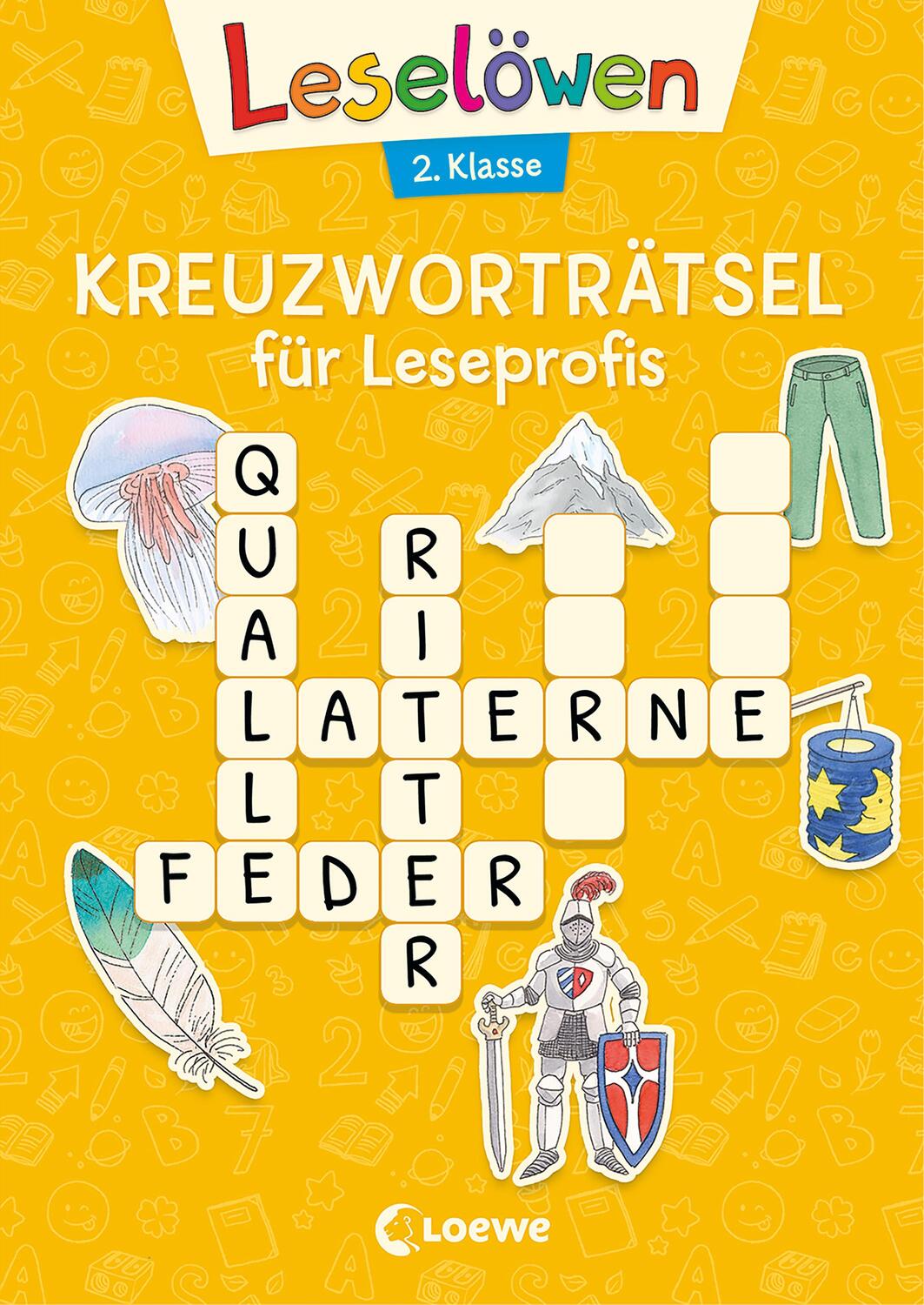 Cover: 9783743213951 | Leselöwen Kreuzworträtsel für Leseprofis - 2. Klasse (Sonnengelb)