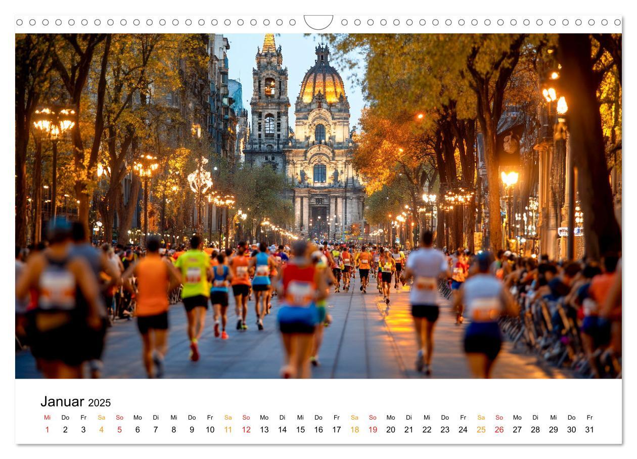 Bild: 9783457233597 | Marathon Power (Wandkalender 2025 DIN A3 quer), CALVENDO...