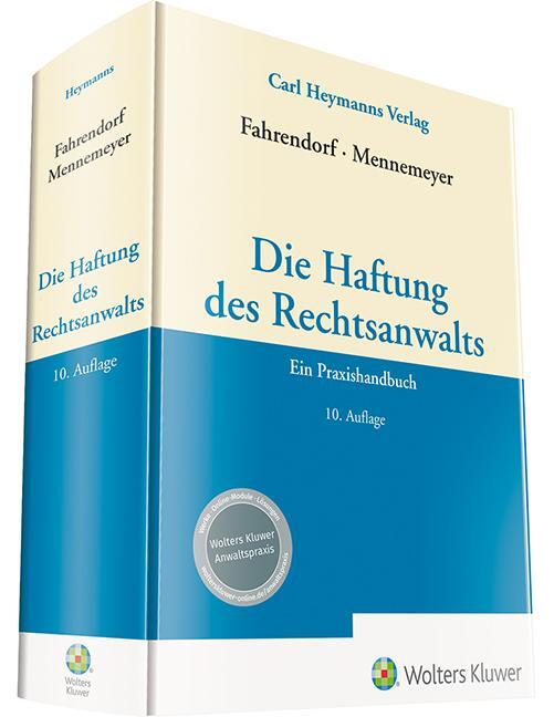 Cover: 9783452295293 | Die Haftung des Rechtsanwalts | Ein Praxishandbuch | Buch | 980 S.