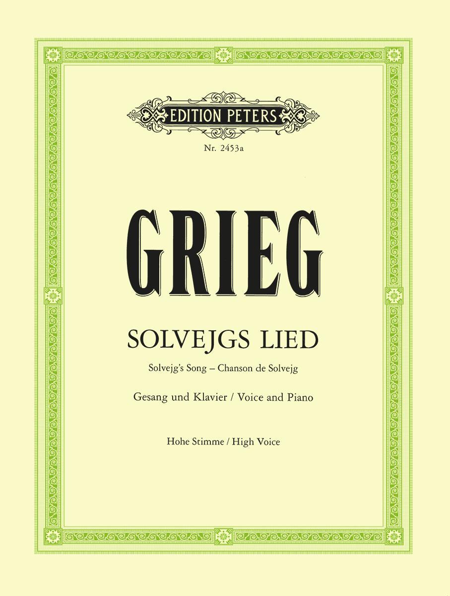 Cover: 9790014011505 | Solveig's Song (High Voice) | From Peer Gynt (Ger/Eng/Fr) | Grieg