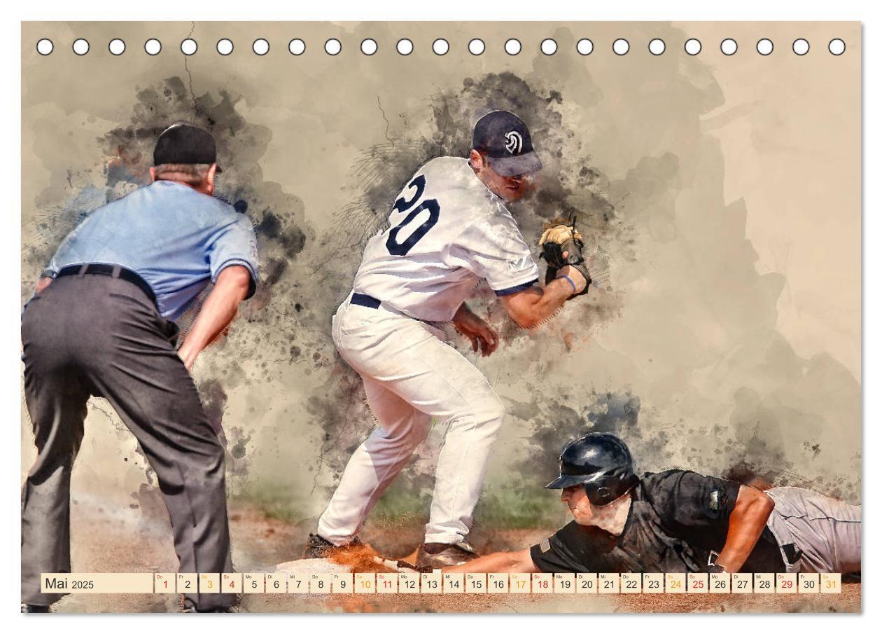 Bild: 9783435405633 | Ich liebe Baseball (Tischkalender 2025 DIN A5 quer), CALVENDO...