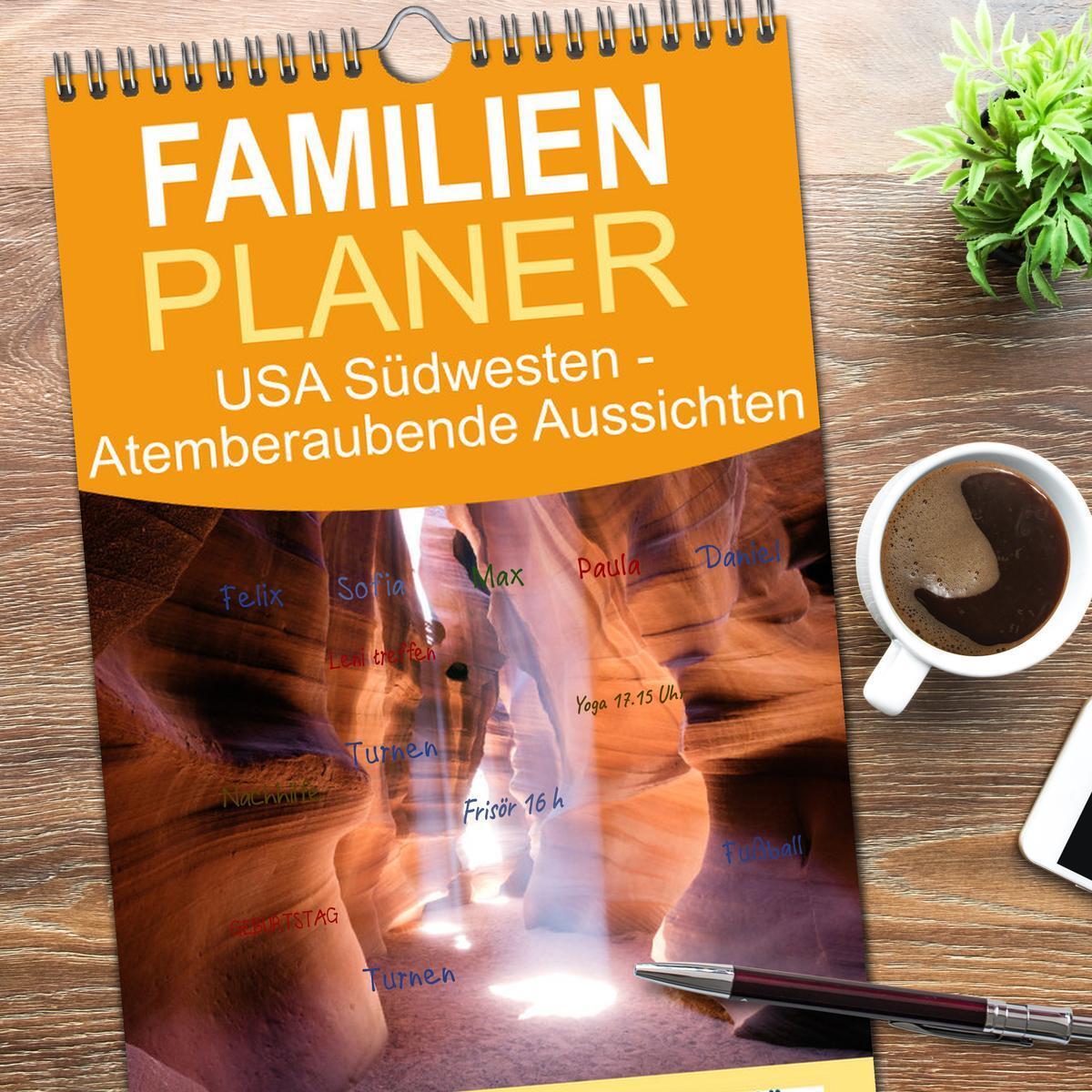 Bild: 9783457101735 | Familienplaner 2025 - USA Südwesten - Atemberaubende Aussichten mit...