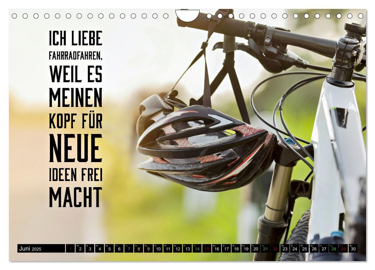 Bild: 9783383792526 | Faszination Fahrrad - coole Sprüche (Wandkalender 2025 DIN A4...